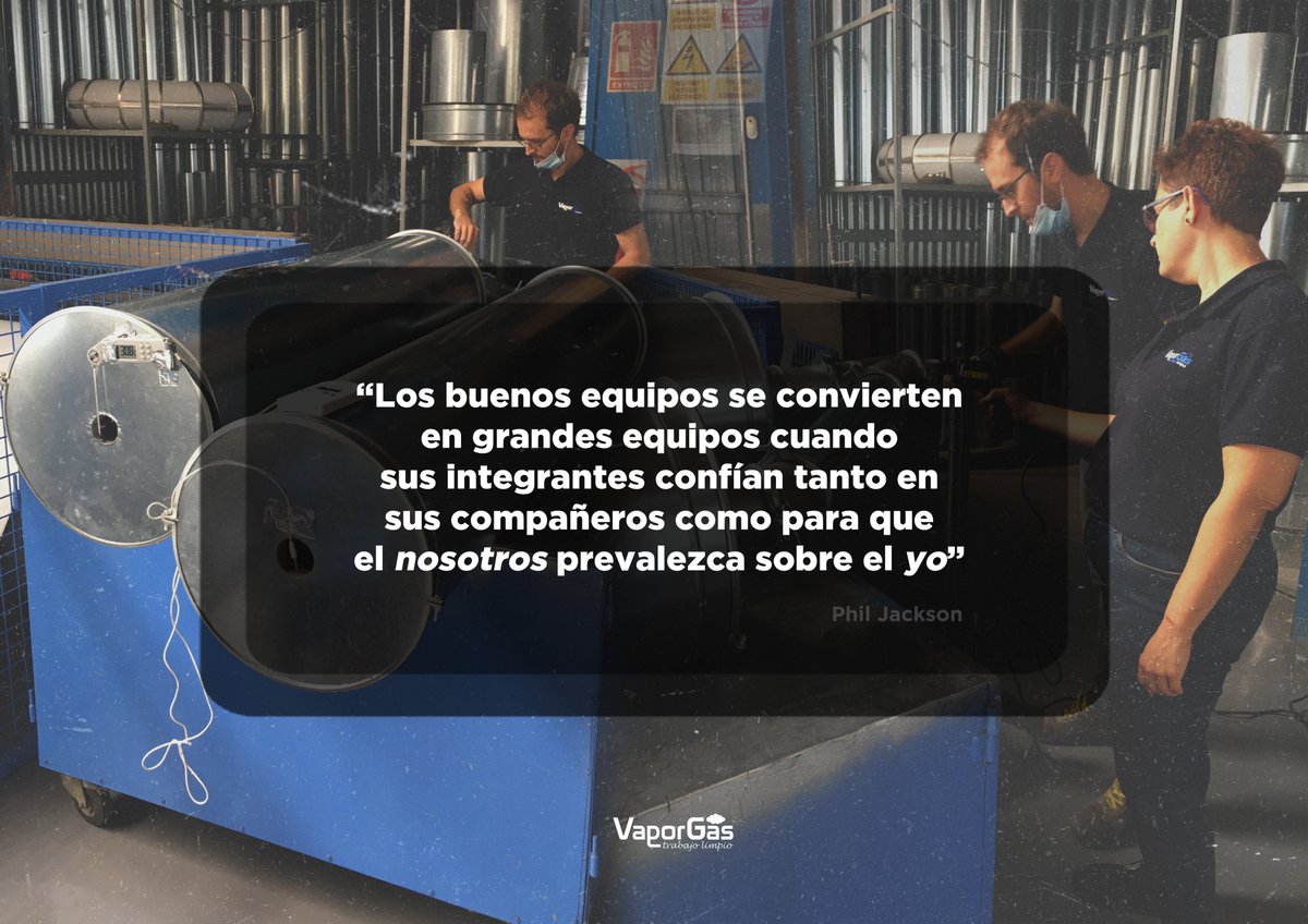 Vaporgas's tweet photo. Los buenos equipos se convierten en grandes equipos cuando sus integrantes confían tanto en sus compañeros como para que el "nosotros" prevalezca sobre el "yo" 

Diseñando, fabricando e instalando en equipo 💪🏻🔥💙https://t.co/STezmWJqzB

#motivacion #motivacional #equipo #trabajo https://t.co/AZu9k1tqrq
