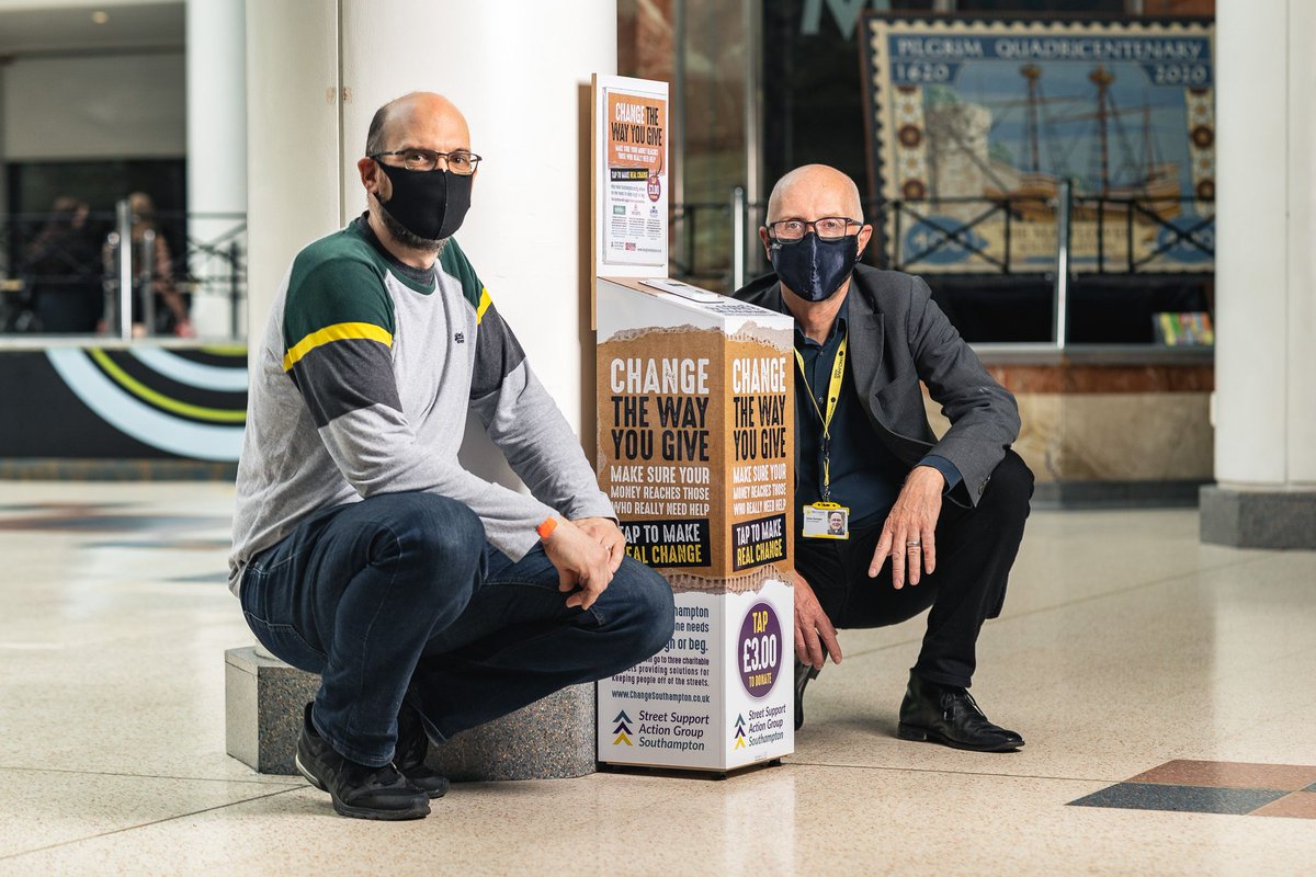 Go_Southampton's tweet photo. Earlier this year we launched the 'Change The Way You Give' diverted giving scheme in partnership with @StreetSupportA2, providing targeted support for rough sleepers via local charities @nolimitshelp, @TwoSaintstoday &amp; @SSJCharity. Find out more here >>https://t.co/1pROwbGzri https://t.co/4Hbe73XWH8