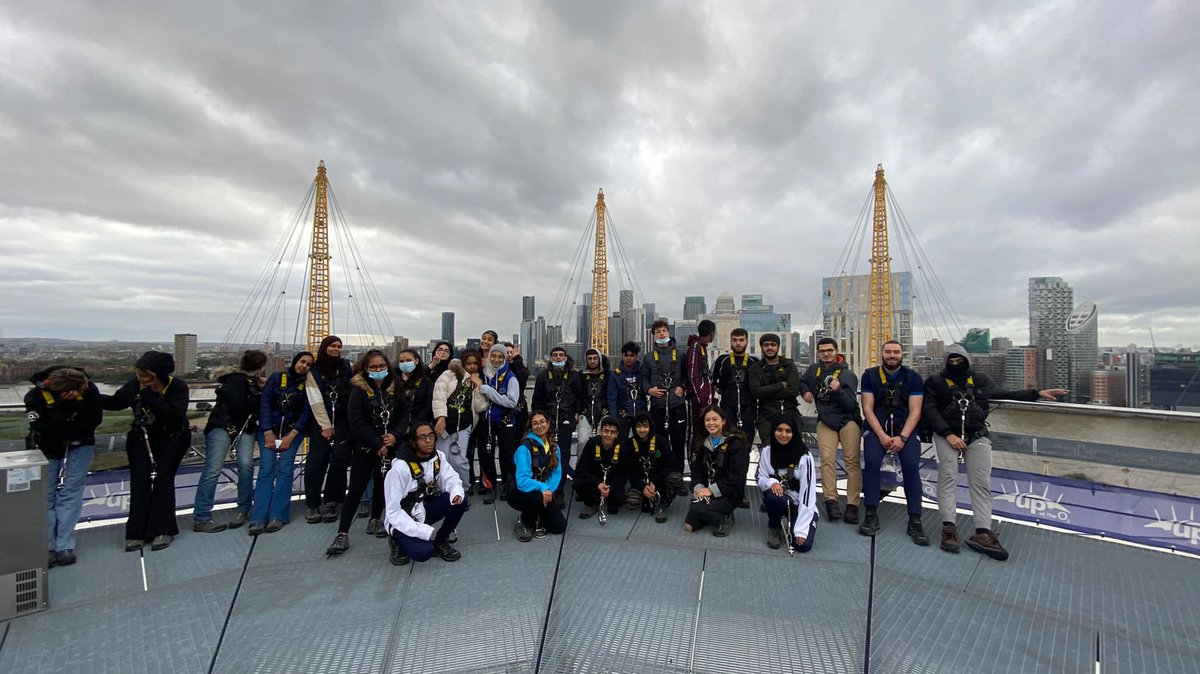 QPR_MULTI's tweet photo. Yesterday our NCS team reached new heights. 52 meters high to be precise! #o2climb #o2arena #NCS2021 #ncs #qprtrust https://t.co/4mDGp5c1gk