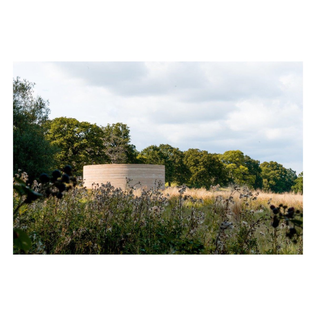 StudioOctopi's tweet photo. Weβre loving the new photos Chris Cooper has taken of #WritInWater @RunnymedeNT. The combination of the late summer sunshine and maturing meadow, the building now feels firmly rooted in this historic landscape. #runnymede #markwallinger #magnacarta @nationaltrust @southeastNT https://t.co/PBQUjBmEP0
