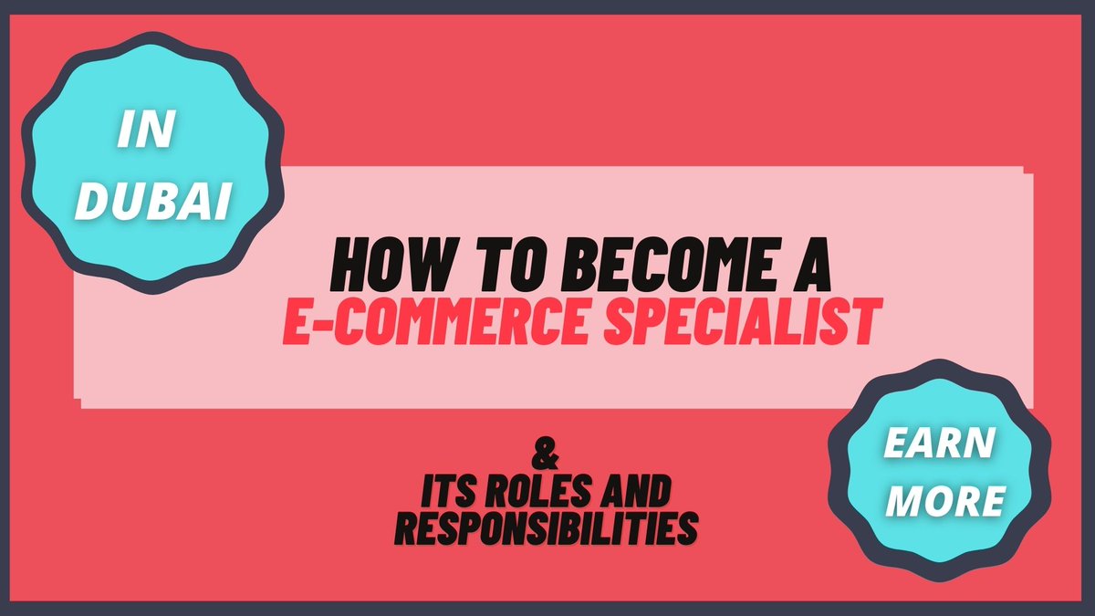 ramsolcorp's tweet photo. Roles and Responsibilities of E- Commerce Specialist in Dubai

Video Link -  https://t.co/bB6FUNVJpp

#EcommerceSpecialist #coursesuration #salaryrange #jobsindunai

This video will help freshers https://t.co/n8vZEdo81n