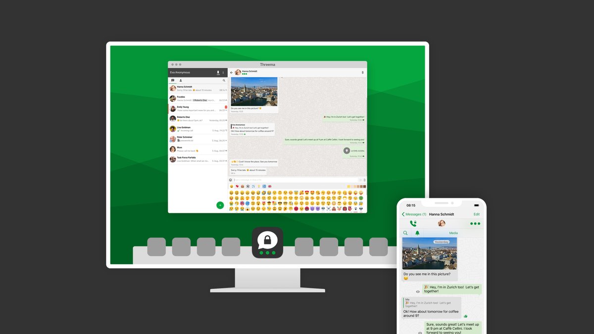 Until our multi-device solution is ready for prime time, there’s now a desktop version of Threema Web available for greater convenience when chatting on the computer: threema.ch/bp/threema-for…