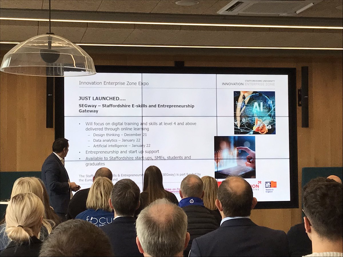 The Innovation and Enterprise Zone Expo is in full flow. Excited to meet businesses and discuss what @StaffsUni can offer. <a href="/SpatialityJones/">martin jones</a> <a href="/MAREK_Hornak_/">Marek</a> <a href="/MandyWelch11/">Mandy Welch</a> <a href="/Kellybradley10/">Kelly Bradley</a> @timjhorne #IEZExpo #staffsinnovation #proudtobestaffs