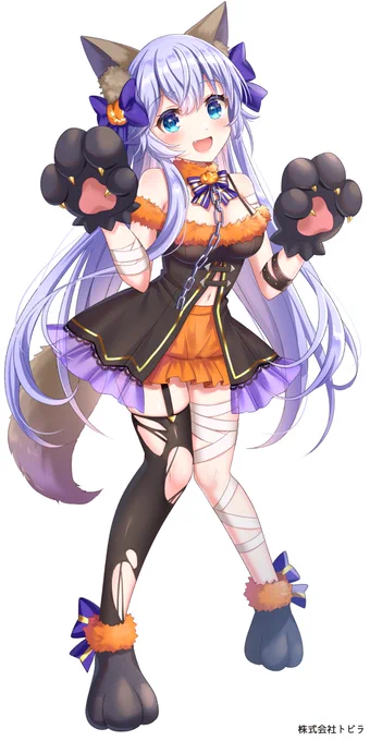 【お仕事告知】先日お披露目がありました、茶ノ間みらい様( )のハロウィン衣装立ち絵制作を担当させていただきました! 