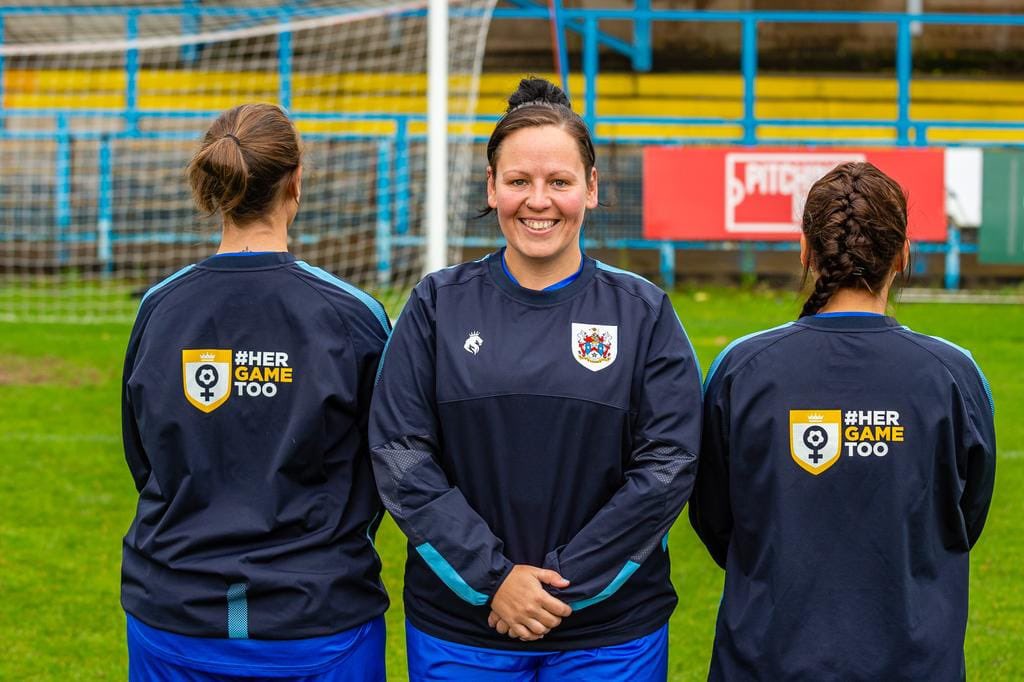 StalyCelticFC's tweet photo. Celtic are proud to have partnered with the organisation @HerGameToo and feature their logo on @StalyCelticLFC’s training wear and match kits 🤝

#UpTheCelts #HerGameToo https://t.co/TE2yKmTIIJ