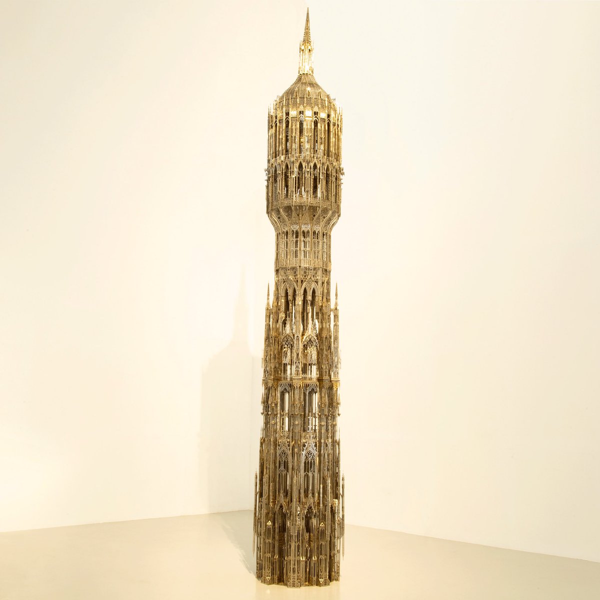 Belgian artist #wimdelvoye Tower, a colossal 6-metre-high machine in stainless steel that was originally designed as a commission for the #peggyguggenheim collection is part of our ongoing exhibition ‘Sublime Convergence’.