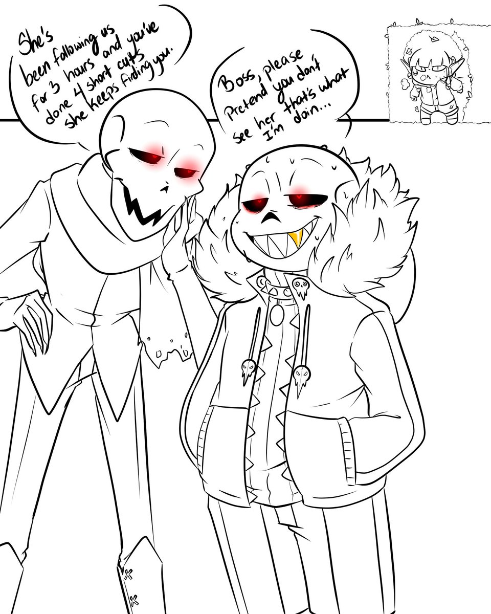 RaeHamato's tweet photo. I.... can't papyrus but i want to keep trying till I can ❤ also red THINK he can get away from my simping ass I don't think so! 
#underfell #edge #edgepapyrus #red #redsans #fellsans https://t.co/mypUS79oCu