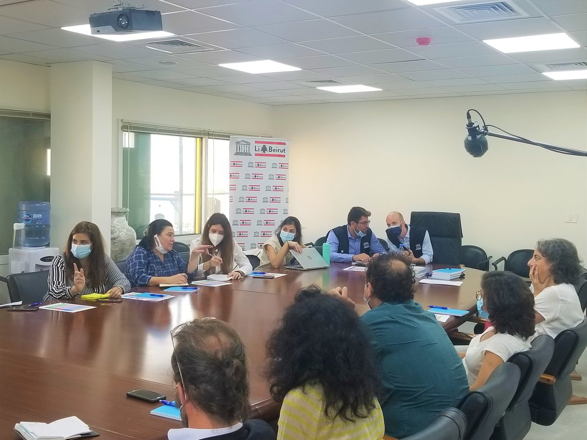 UNESCOBEIRUT's tweet photo. 🟢Kickoff Meeting of the #TERDAD Youth Art & #Education Project, which will offer education & training workshops to Lebanese school students. The sessions will focus on themes of cultural diversity & coexistence, through various forms of #art & expression 🎨🎬🎭🎼
#Li_Beirut🇱🇧 https://t.co/oXpvH9EwwD