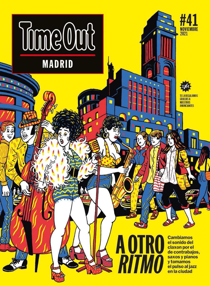 TimeOutMAD's tweet photo. 🔸Revista #41🔸 Nueva #TimeOutMadrid en la calle 🎉 ¡Madrid a ritmo de jazz!🎷. Mirad lo que hemos preparado:
👉Le tomamos el pulso al jazz de Madrid 🎺
👉Entrevistamos a @dabizdiverxo👨🍳
👉 Lo mejor del Festival de Otoño 🍁
Léela #gratis 👉 https://t.co/sH5hFJXtcD https://t.co/13PmHkgQiM