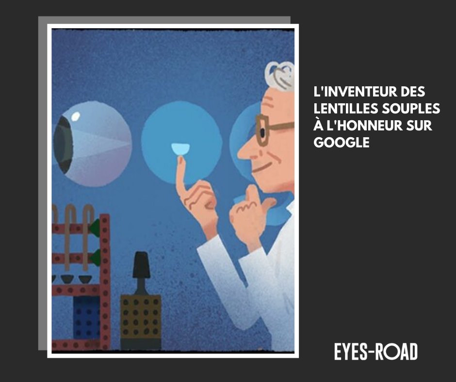 eyesroad's tweet image. Otto Wichterle, chimiste tchèque inventeur des lentilles souples et né un 27 octobre, est à l'honneur sur Google.
Le célèbre moteur de recherche en a fait son doodle du jour 😛 👀 #opticiens #opticiens #lunetier #blog #lentillesdecontact