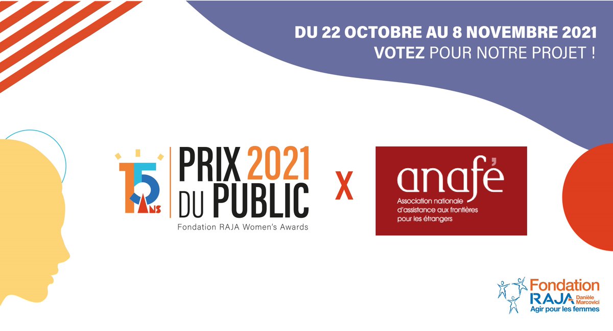 🚨🗳️L’Anafé est nominé au #PrixduPublic des Women’s Awards 2021 de la <a href="/FondationRaja/">Fondation RAJA - Danièle Marcovici</a> pour son action auprès des femmes enfermées en ZA !

Aidez-nous à remporter un maximum de votes : jusqu’au 8 nov, votez sur …dupublic.fondation-raja-marcovici.com 

Et partagez cet appel autour de vous !