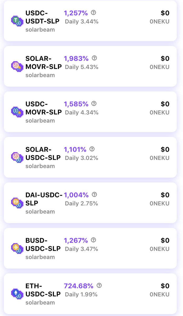 0x_AndyKim's tweet photo. @MoonriverNW @relay_chain Neku Finance is a platform for lending, farming and vault on Moonriver Network.
At present, the automatic compounding pools of solarbeam farm have been launched. Everyone is welcome to use it.
https://t.co/Iodj2U5Gyf https://t.co/Ar5yqJzkab
