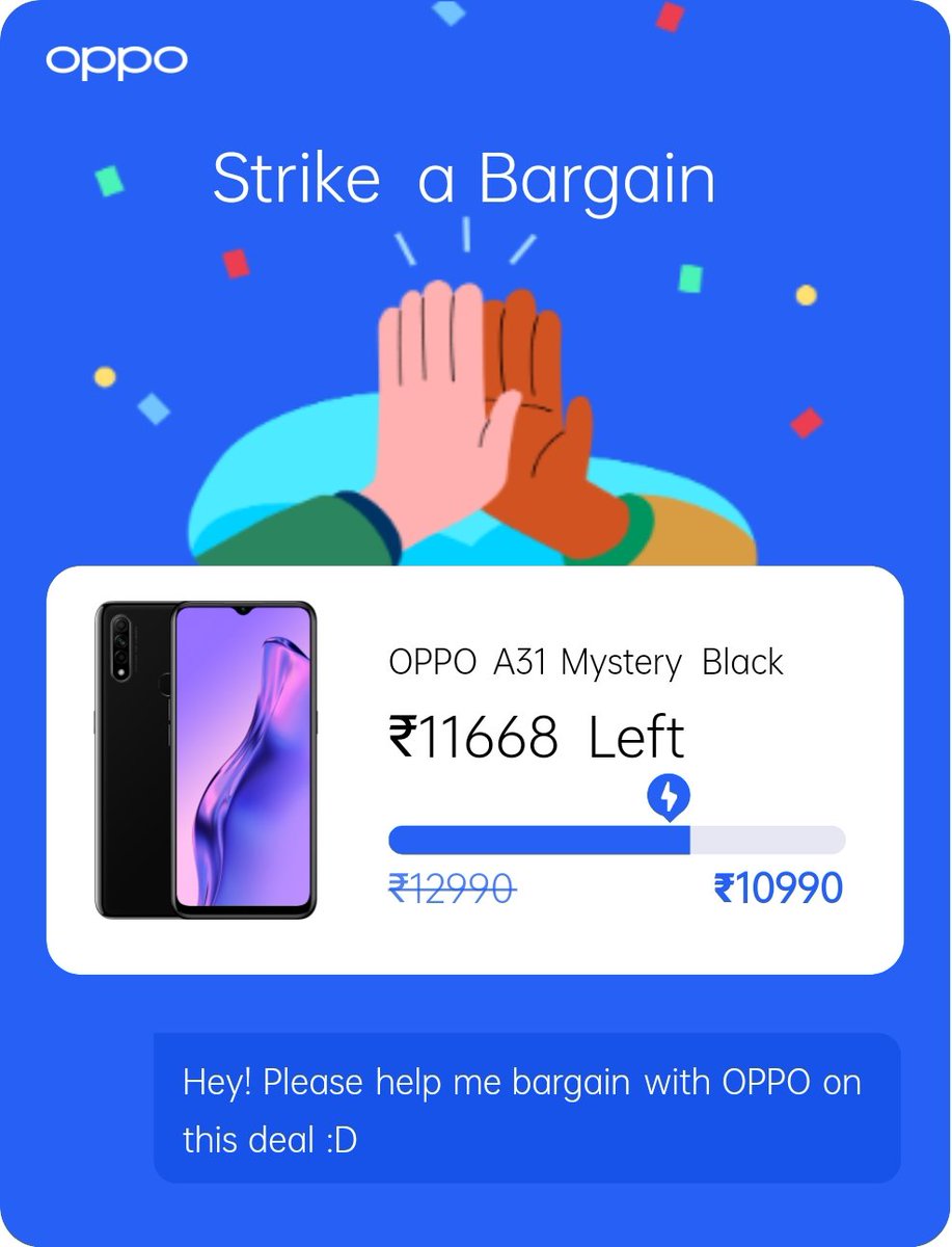 Please help me win this A31 Mystery Black for only ₹10990! oppo.com/in/event/barga…