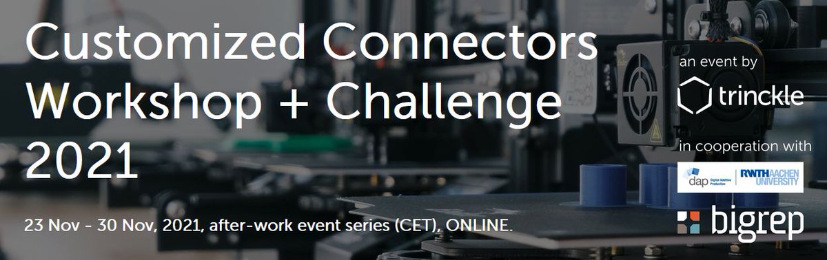 paramate3D's tweet image. We are very happy to announce that @DAP_RWTH will be partnering up with us to organize Customized Connectors! Get creative in our upcoming workshop + challenge and learn how to use the power of design automation. Join us:
paramate.trinckle.com/hackathon2021/

#3DPrinting #codeCAD #Hackathon