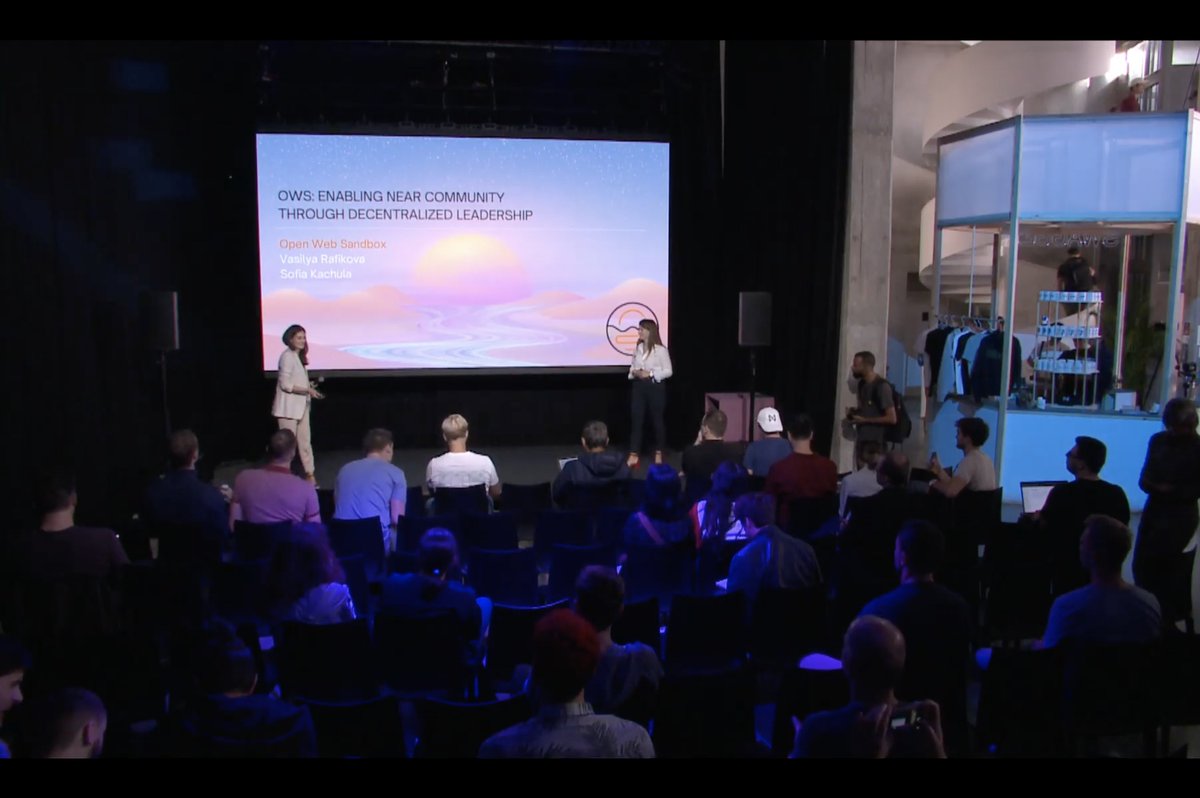 NEARProtocol's tweet image. Vasilya Rafikova and Sofia Kachula of the @OpenWebSandbox

&quot;We&apos;re reminded every day that every member of our community can be extremely valuable for the #NEAR Ecosystem. The most important condition is a presence of timely guidance provided by an appropriate leader.&quot;

#NEARCON