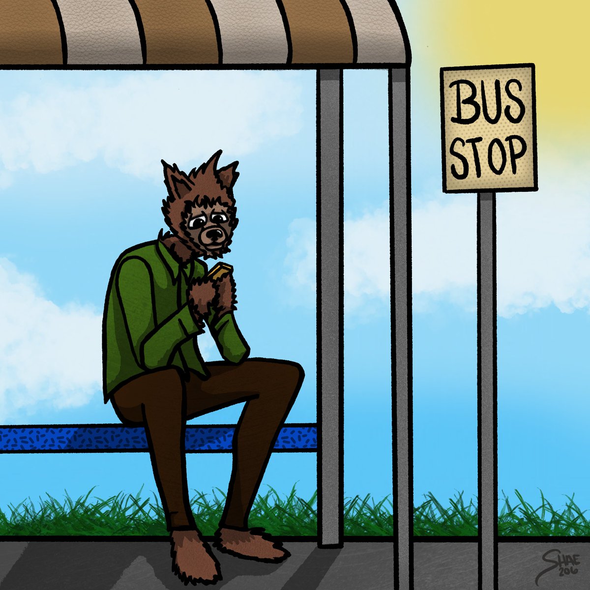 Shae206's tweet photo. #Drawlloween 🧡💚💜 by @shae206 Day 27 #tweenwolf #teenwolf #paranormal #spooky #guilty #interrogation #cutespookyart #creepyart #creepyartwork #weirdart #drawlloween2021 #digitalart #halloweenartwork #halloweenart @drawlloween https://t.co/5YXNuk1B5c
