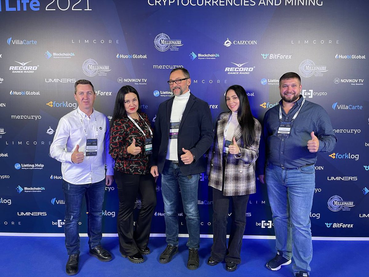 fenix_wecc's tweet photo. Our team🔝 which represents Wecco at the international blockchain forum Blockchain Life 2021 in Moscow
 #wecco #blockchainlife2021 #blockchain #wec #cryptocurrency #forum #Moscow https://t.co/f6xSHKmeay https://t.co/RlTKxUe8tW https://t.co/w5L5d9FSzv