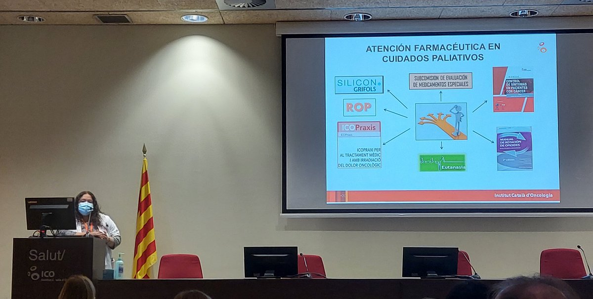 cribanec's tweet photo. #MartaVal y @SerranoGala explican el modelo de excelencia y colaborativo en #paliativos en #preceptorship #farmacia #oncologica @ICOnoticies  cc @jorditrelis @drjjulia @FontanalsS https://t.co/7tp6I6oenC