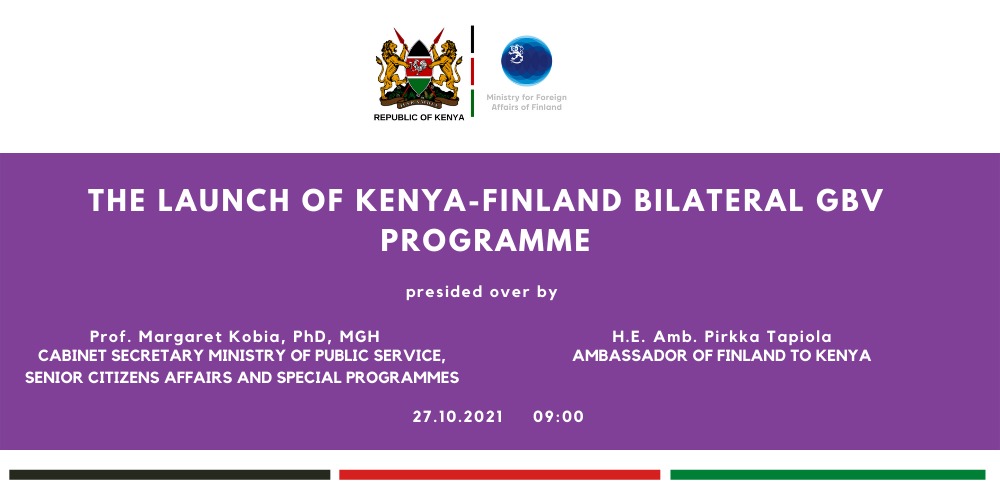 SWOP Country Director <a href="/Gigi20195/">GloriaG</a> joined <a href="/PSYGKenya/">Public Service and Human Capital Development</a> and @FinnishEmbNBO and other stakeholders in the launch of the Kenya-Finald Bilateral GBV programme that is currently happening at the <a href="/KSGKenya/">Kenya School of Govt</a>-Nairobi.
#standwithGBVresponders #standwithGBVsurvivors