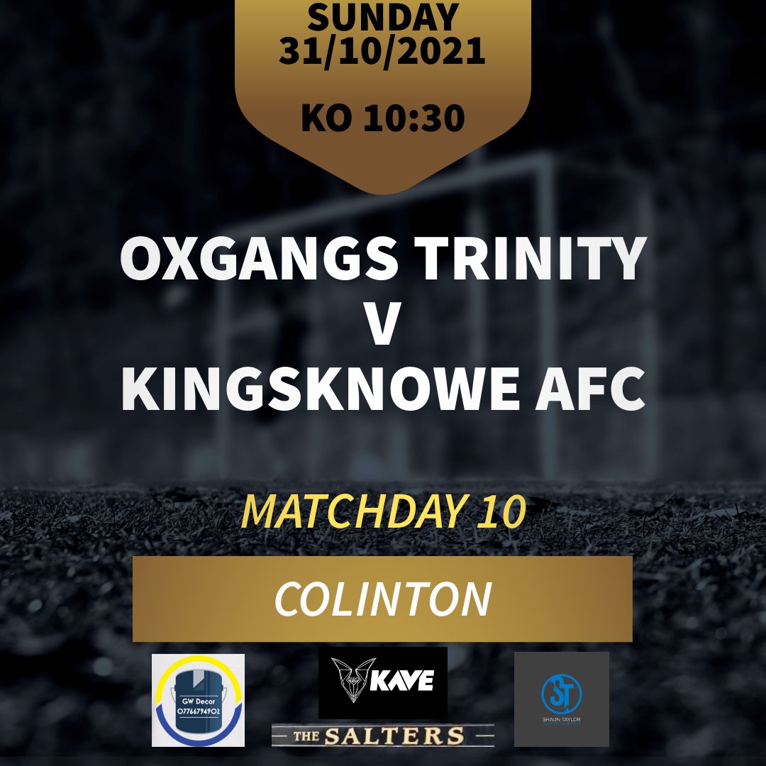 Another important league game this Sunday morning as we are away to <a href="/OxgangsTrinity/">Oxgangs Trinity FC</a>. 

#cmonyouknowe