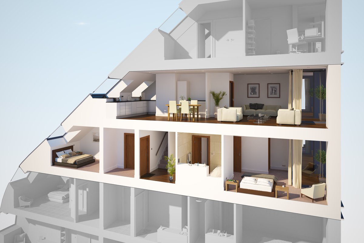 CGEyeLtd's tweet image. Cutaways are a useful and interesting way of explaining how the space can be used on different elevations for both commercial and residential developments.
#cutaways #newhomes #newdevelopments #newbuilds #residentialproperties #commercialdevelopments #3d #3dinteriors #marketing
