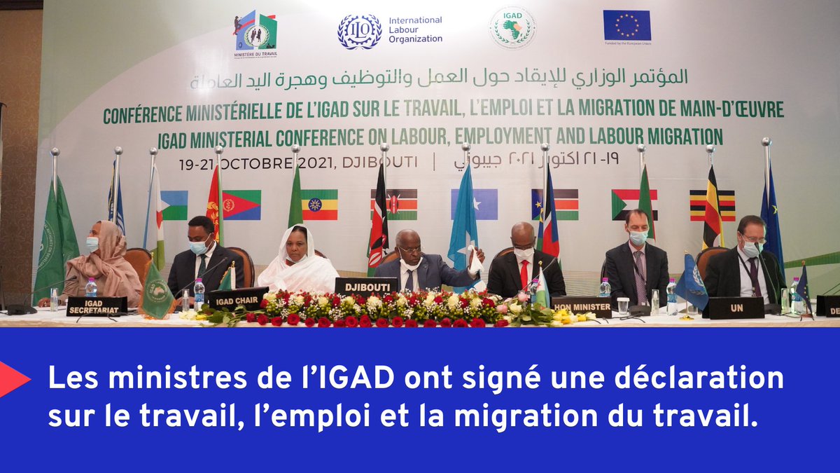 FMPT6's tweet photo. Les ministres de l’#IGAD ont signé une déclaration sur le #travail, l’#emploi et la migration du travail.

@UEaDjibouti
@AddisIlo
@ColonjuwonILO
@MusindoAlexio
@igadsecretariat
@CsChelugui
@AbdiwahabUgasH
@SomaliaMolsa
@ISMAN_I_ROBLEH
@EU_Commission

#ActionOnLabourAndEmployment https://t.co/1LNGnSoFjO