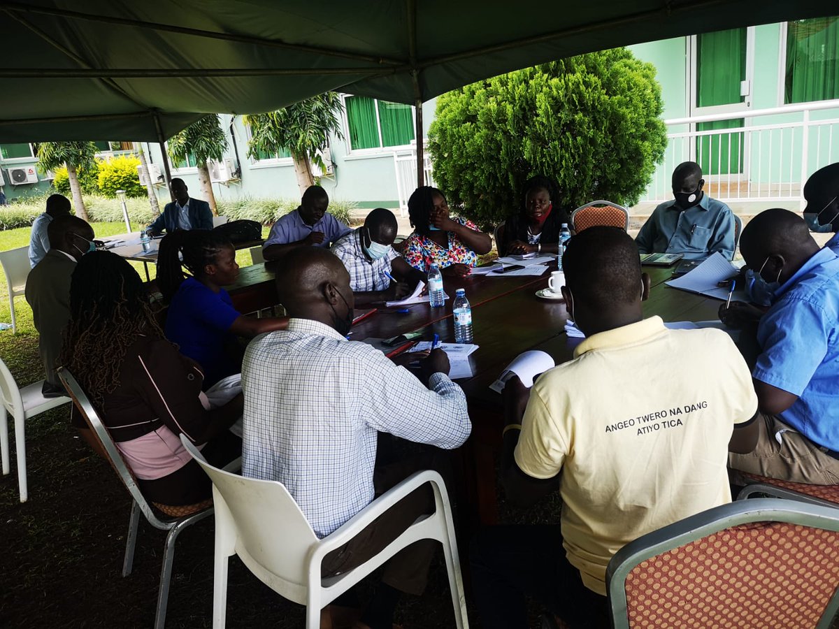 AprmUganda's tweet photo. @APRMorg Ongoing #Uganda Agriculture review group discussion during the #TargetedReview in #GuluCity with district officials. @allankayongo1 @EmyChelangat https://t.co/TdogK9qtRq