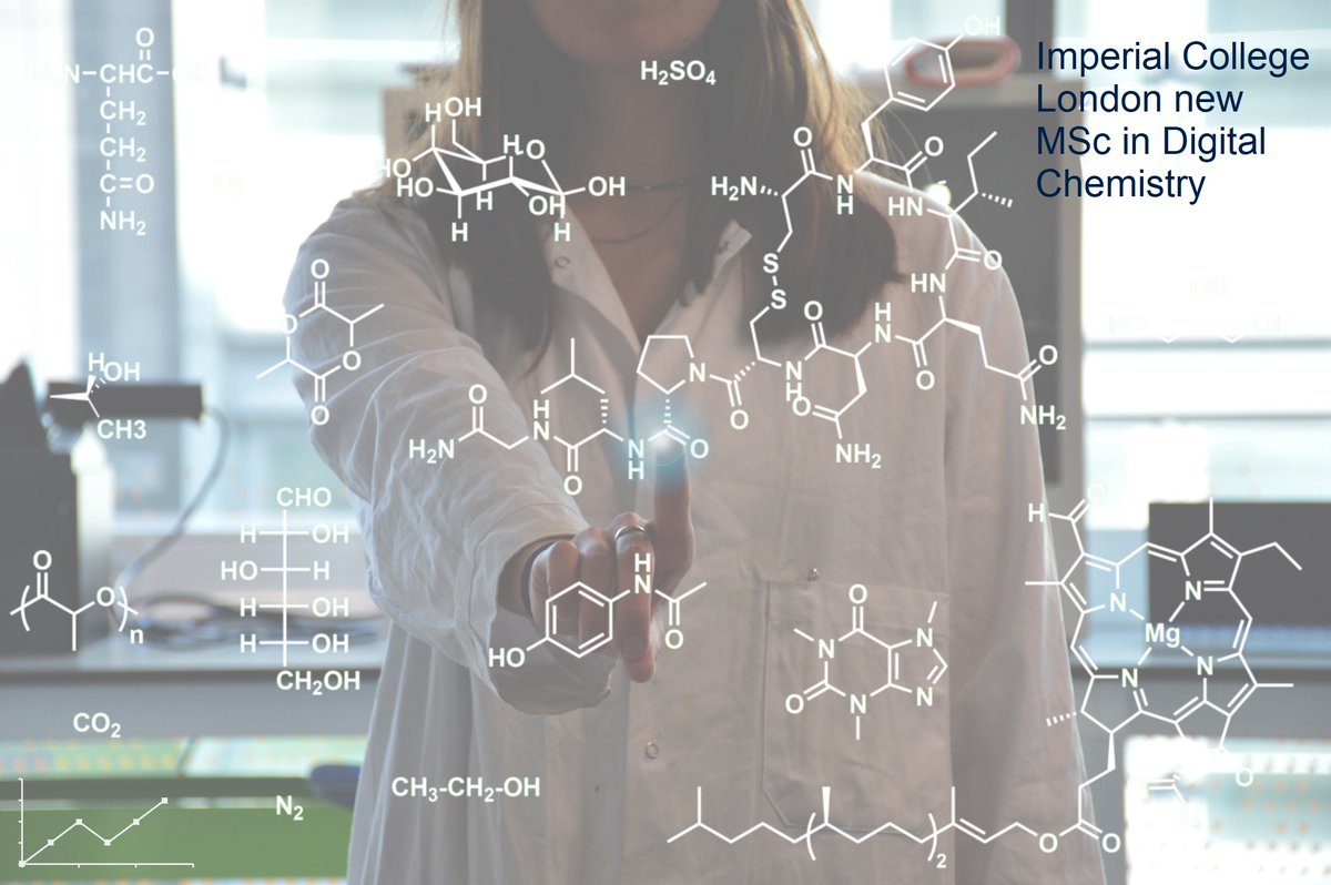 .@imperialcollege MSc in Digital Chemistry application for 2022 entry is now open! Apply early to secure your place! Flagship course from @ImperialDigiFAB & @impchemistry Discover new era in digital molecular design! #chemistry #digitalchemistry imperial.ac.uk/study/pg/chemi…