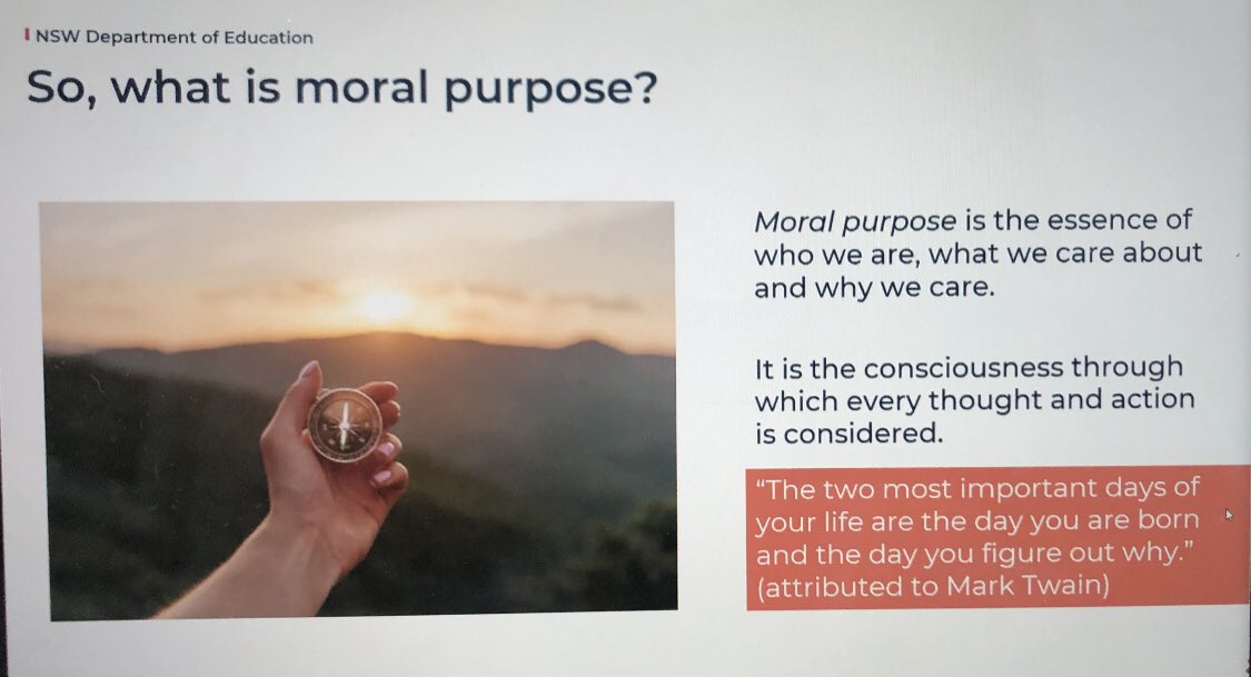 Another outstanding day at #NSWDoEMLI conference. I could listen all day to <a href="/JJarvis1/">Joanne Jarvis</a> exploring &amp; discussing moral purpose. Thank you <a href="/NSWSLI/">NSW DoE  School Leadership Institute</a> <a href="/Gardner_Tim1/">Tim Gardner</a> <a href="/toni/">Toni</a> @DebSummerhayes <a href="/dizdarm/">Murat Dizdar</a> for this amazing experience 💜