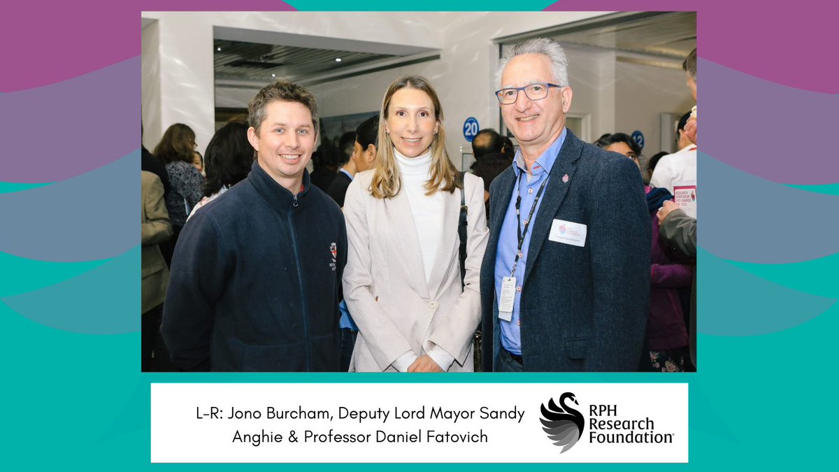 RPH Research Foundation (@rphrf) on Twitter photo Our Research Symposium was made better through the support of some dear friends of the Foundation.
Thank you for attending: Mr. Simon Millman MLA (<a href="/SimonMillman1/">Simon Millman</a>), COP's Deputy Lord Mayor Sandy Anghie and our former CEO Mr. Doug King OAM.
Event sponsor: <a href="/BizEventsPerth/">Business Events Perth</a>
#health Our Research Symposium was made better through the support of some dear friends of the Foundation.
Thank you for attending: Mr. Simon Millman MLA (<a href="/SimonMillman1/">Simon Millman</a>), COP's Deputy Lord Mayor Sandy Anghie and our former CEO Mr. Doug King OAM.
Event sponsor: <a href="/BizEventsPerth/">Business Events Perth</a>
#health