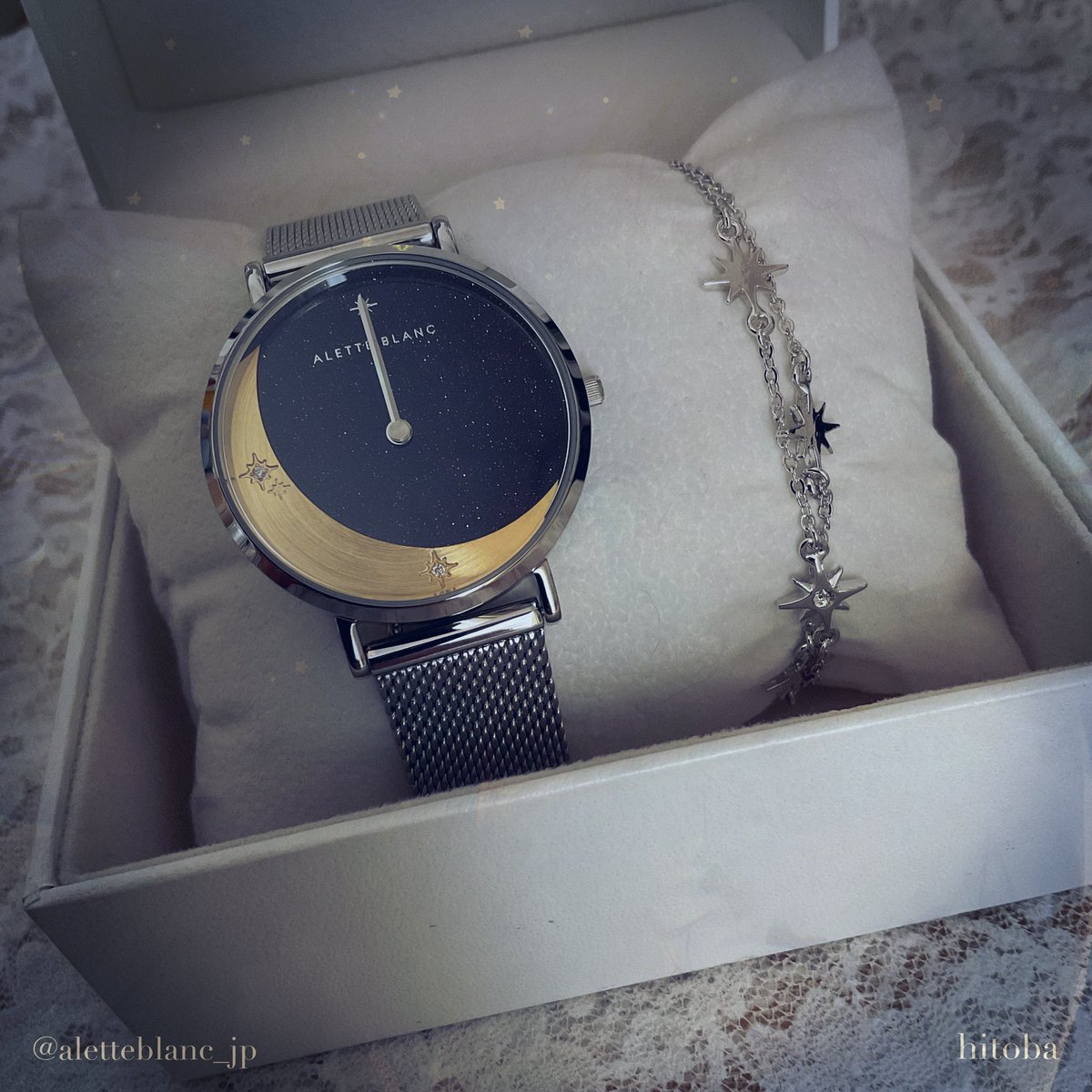 「アレットブラン様(@aletteblanc_jp )から素敵な腕時計をご提供いた」|ひとばのイラスト