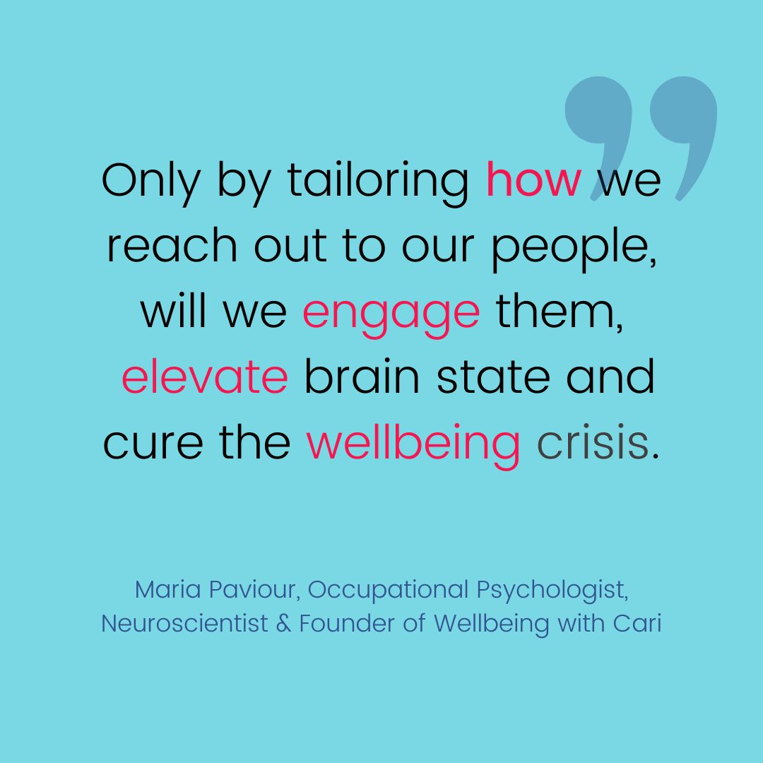 MariaPaviour's tweet image. We're living in a wellbeing crisis. Others at @MADSummits also acknowledged neuroscience for increasing wellbeing &amp;amp; performance. But data is needed to power strategy. And we need to track brain capability that impacts the ability to function too.
Thoughts?
#wellbeingatwork