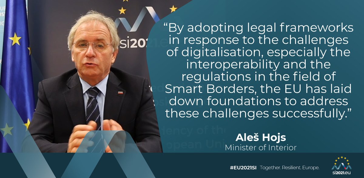 SLOtoEU's tweet photo. #ASaferEurope | At @euLISAconf a lively discussion on the progress achieved in implementation of modern technologies on the external EU borders.
‟#Digitalisation has become the key for provision of #security,” emphasized Minister @aleshojs.
More 👇
https://t.co/YHfaQl94mu https://t.co/MJCx7709wU