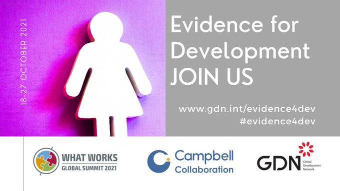 WWGS2023's tweet photo. Gender ratio at #Evidence4Dev: 53% of the presenters were women. Hooray! And thank you to everyone who submitted abstracts and spoke at the conference. https://t.co/hnbNmLCwCH