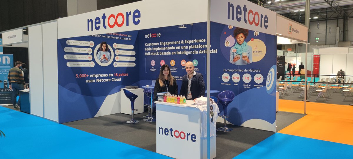 netcore_cloud's tweet image. If you're around, catch us at Stand c75 &amp;amp; let's have some good conversations about hot trends in ecommerce &amp;amp; marketing.

#liveevent #inpersonevents #Europeevents #eshowmadrid #madrid #productledgrowth