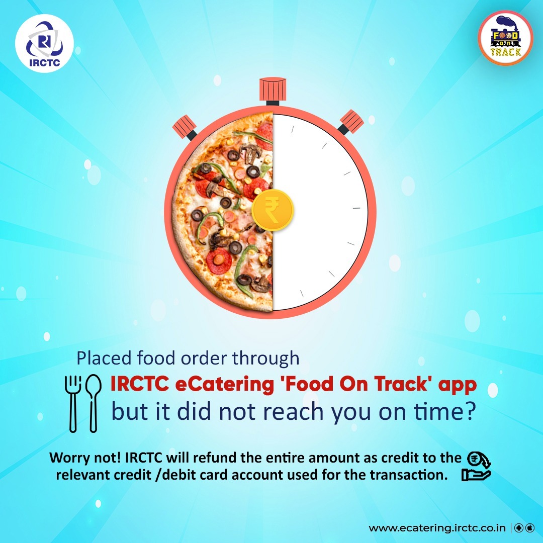 ECatering IRCTC on Twitter "If you've not received your food order during the course of the 