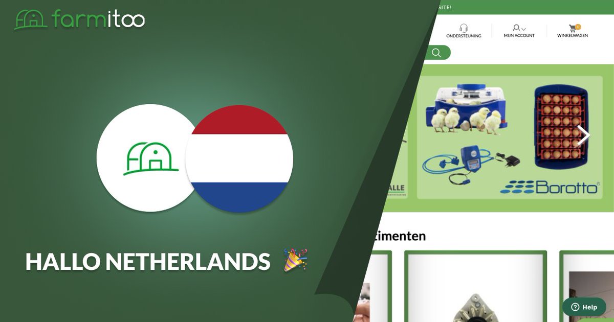 🇳🇱 Hallo Netherlands 🇳🇱
Après l’Espagne, les Pays-Bas font leur entrée sur le site Farmitoo🤩 Algi, HELLA, AMA, Zipper, Airpress… permettent aux agriculteurs néerlandais de profiter de leurs équipements 🚜
Pour accéder au site 👉 lnkd.in/dfk6BynP
#europe #Agriculture #new
