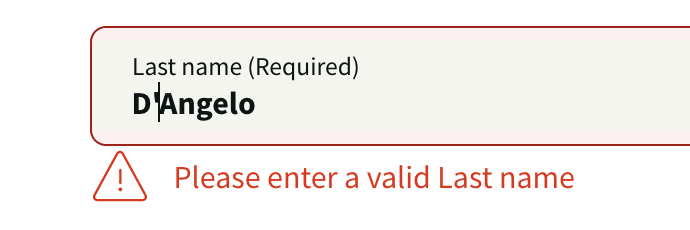 c_m_dangelo's tweet photo. really feels like having an apostrophe in your name shouldn't render your name invalid https://t.co/pz1nTlEIvW
