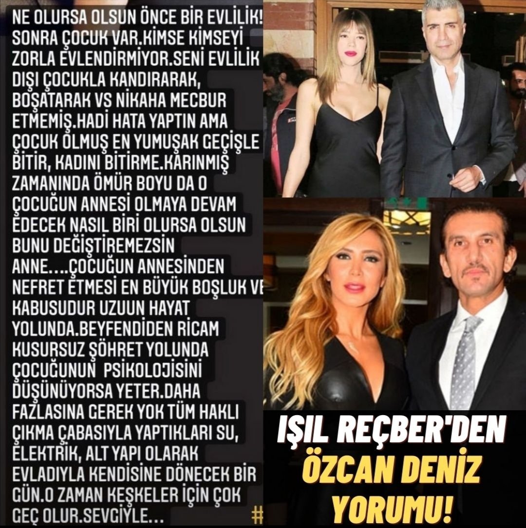 MNoteri's tweet photo. Feyza Aktan ile kavga görüntüleri ortaya çıkan Özcan Deniz "Kadınların çoğu para koparmak için boşanıyor" sözleriyle çok eleştirilmişti.

Bu açıklamaya yeni bir eleştiri Eski Milli Kaleci Rüştü Reçber'in eşi Işıl Reçber'den geldi.

#özcandeniz #feyzaaktan #ışılreçber #magazin https://t.co/m9yvQE7pfB