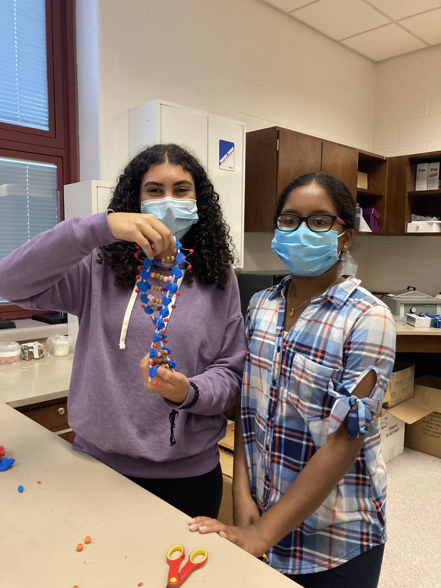 MC_AAHS's tweet photo. Making DNA in Ms. Pitman’s bio class https://t.co/8w9CBAX4d1