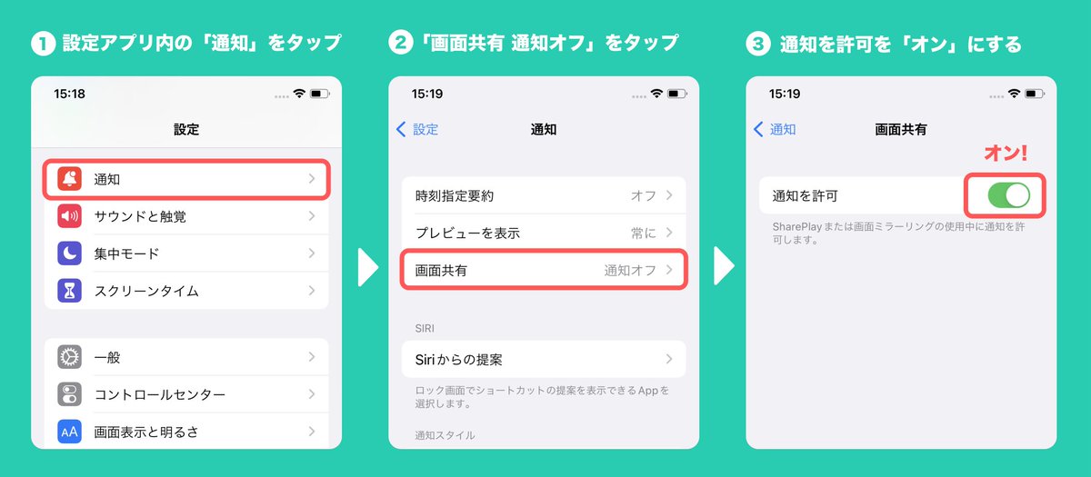 iOS系端末をご利用の方へ】 iOS15以上の場合、配信中にコメントを表示