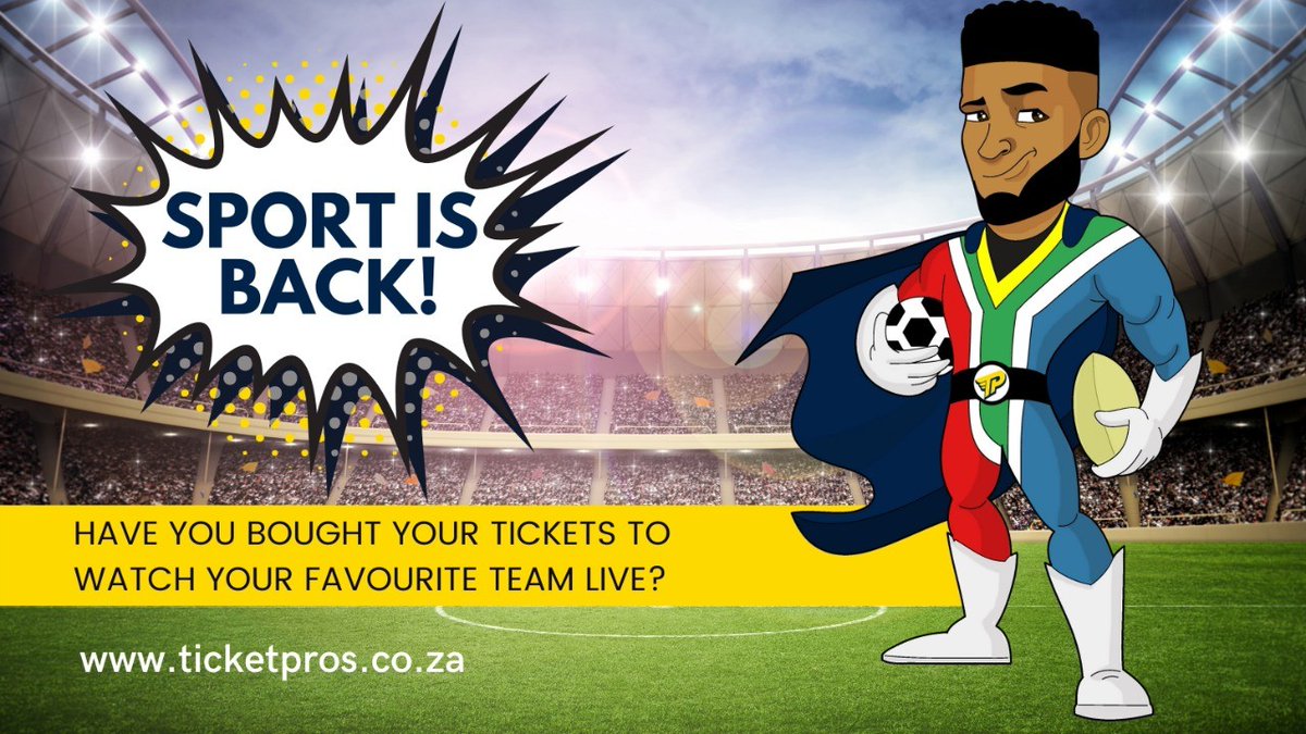 SPORT IS BACK! The sentinel of sport is proud to announce that sport is back and you can now purchase tickets to your favourite games! ticketpros.co.za