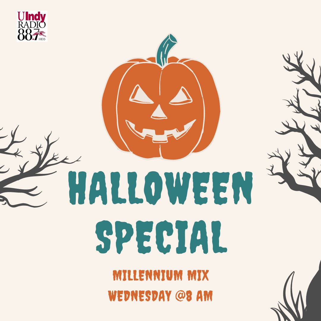UIndyRadio's tweet photo. Tune in today at 8 AM on @millennium_mix as Max and Giselle talks about everything Halloween related from the costumes, ghosts encounters, Giselle's scary story and even the candy corn 😬! You don't want to miss it! https://t.co/2hcPK4pDQD