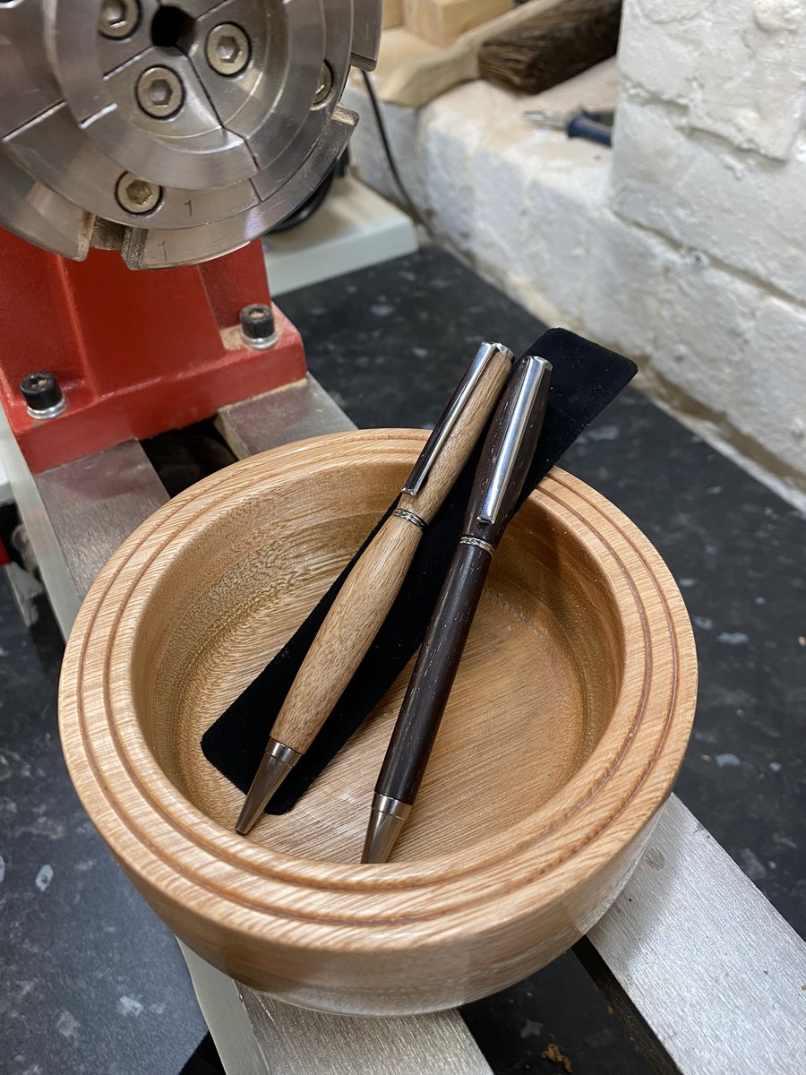 Yesterday at the hackspace… our new lathe is seeing some use ahead of the Christmas season. Some of our members who have never turned wood before are producing some great stuff