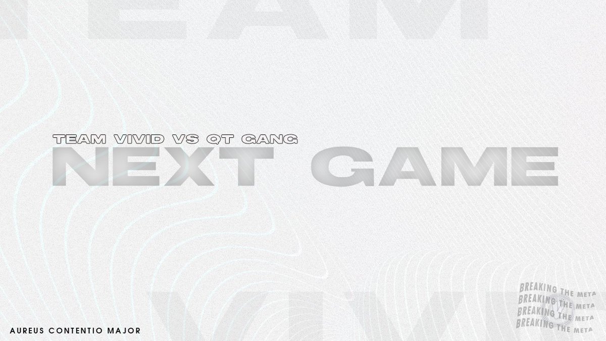 VividR6_'s tweet photo. NEXT GAME
π
29/10, 19:15BST
π QT Gang
π @AOrdinatio Aureus Contentio Major
#BreakingTheMeta https://t.co/gEgN2IadpA