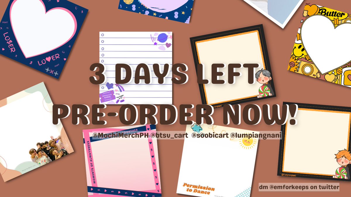 emforkeeps's tweet photo. Still open for pre-order: 
designed and customized notepads!💗

Pretty designs made by:

💝 @MochiMerchPH 
💝 @btsv_cart 
💝 @soobicart 
💝 @lumpiangnani 

💌 Dm to order https://t.co/aXDrOK8S9x