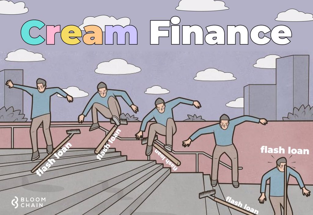 BloomChainNews's tweet image. DeFi-протокол Cream Finance в третий раз за год подвергся flash loan атаке. На этот раз хакерам удалось вывести активы на сумму более $130 млн, в основном в токенах Cream LP: telp.cc/uf7
