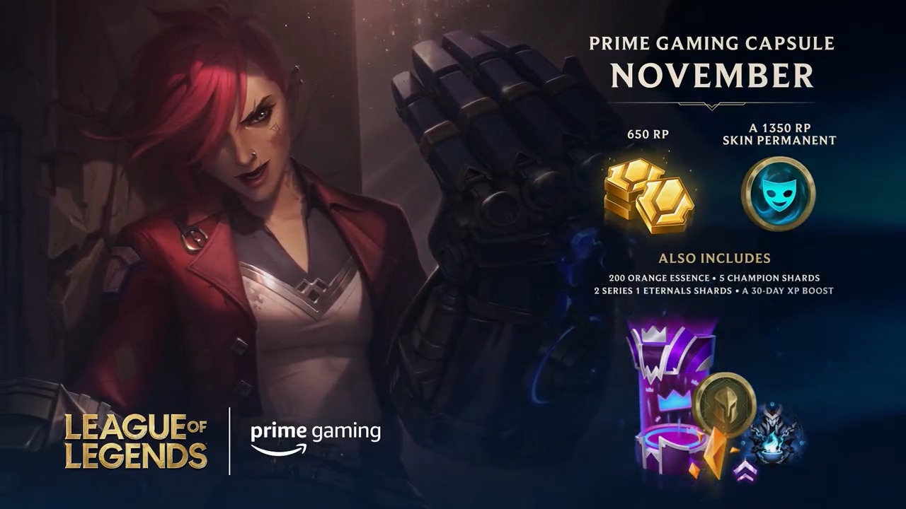 Prime Gaming December 2022 offerings include LoL 1350 skin