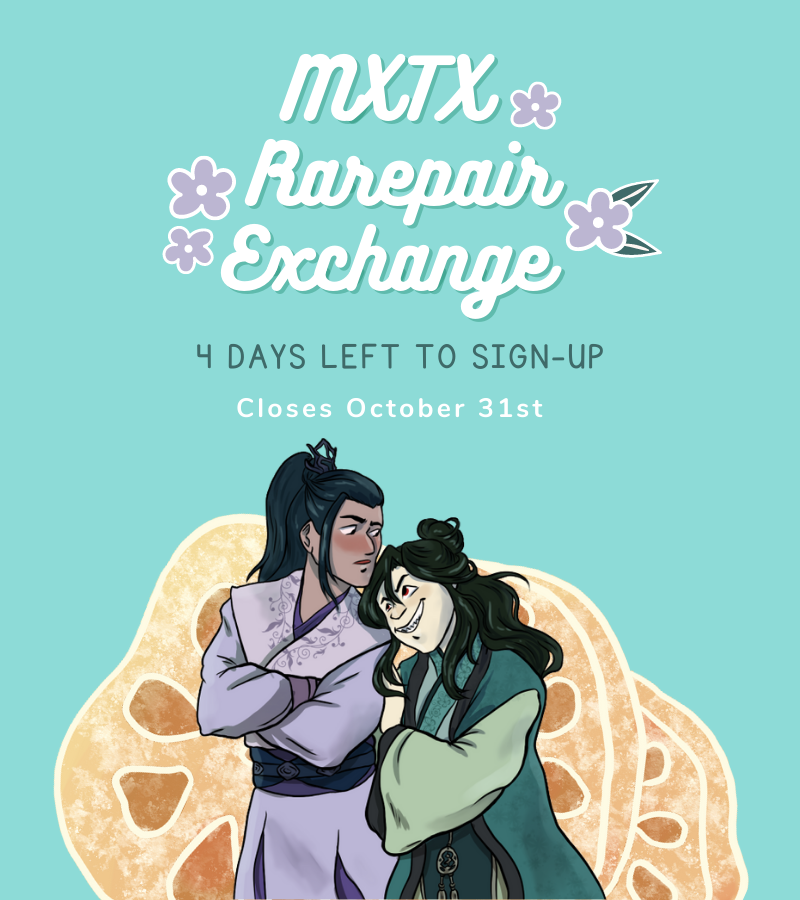MXTXRarepairEx's tweet photo. [RT💜💚] 

Don't miss out on your chance for a rare treat!

There's only 4 days left to sign up for the ✨MXTX Rarepair Exchange✨: https://t.co/HbVTt3jQ4J

For more info, check out our Info Doc: https://t.co/YRXOGSZ1qw https://t.co/VqbYSPfZWk