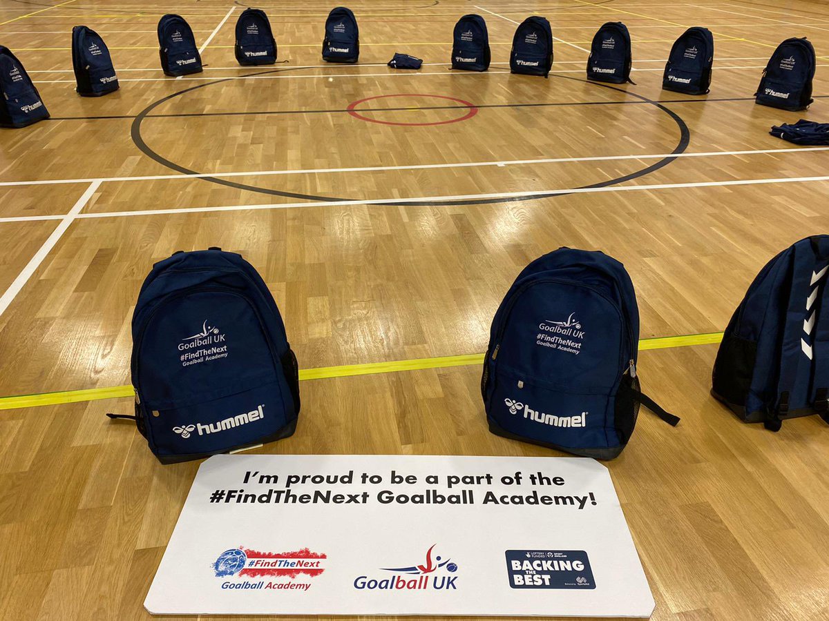 FayeFdale's tweet photo. Big fan of new kit but an even bigger fan when it’s for the @GoalballUK Academy Squad. Brings a sense of pride &amp; helps to ensure everyone feels part of this special programme! Thanks @TeamSportsAid for funding this incredible group of young people on their Goalball journey 🙌🏻 https://t.co/vzLsvnnUFc